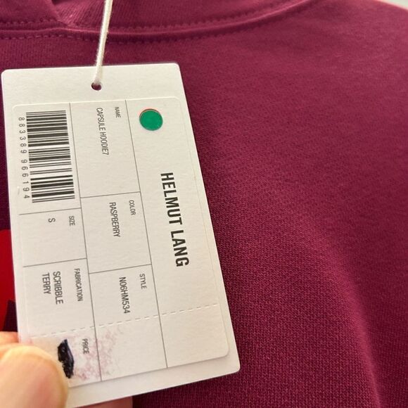 Men’s Helmut  Lang scribble logo hoodie size small fits large - Picture 3 of 6